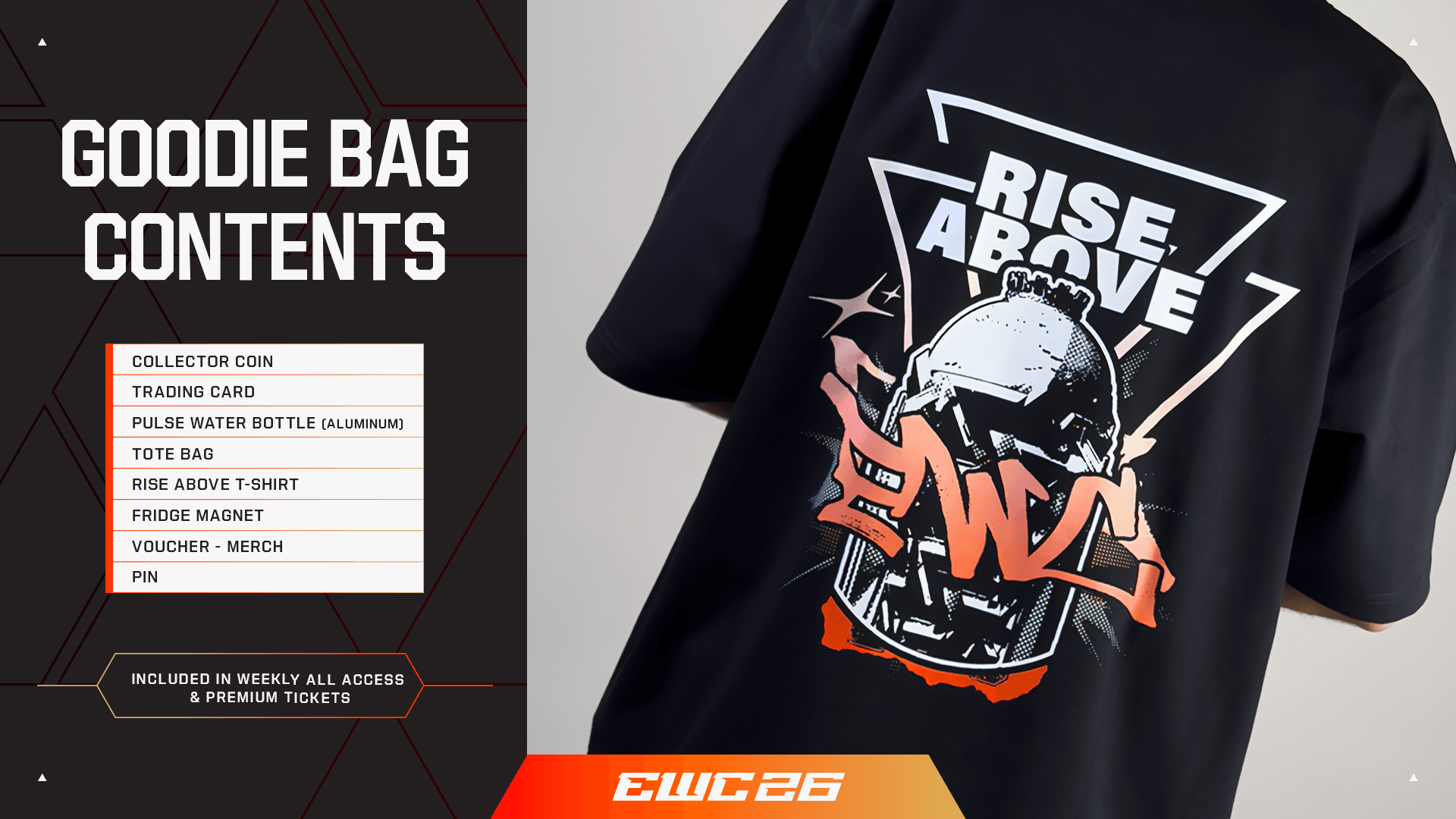 Esports World Cup 2026 Tickets Goodie Bag