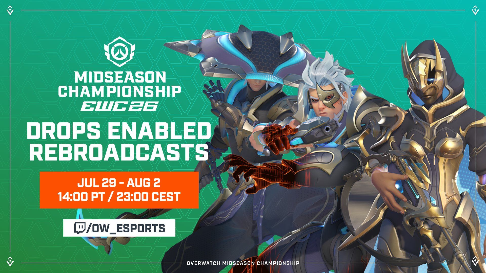 Drops de Playoffs del Overwatch Midseason Championship: Todas las Skins, Esports Lootboxes y Más