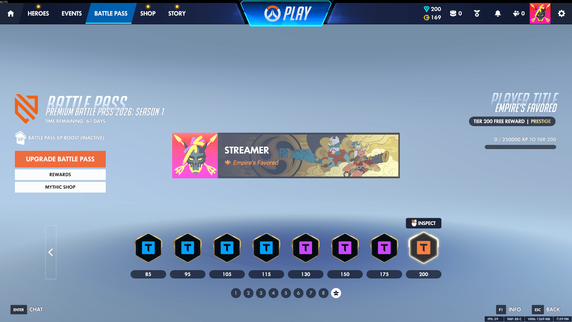 Overwatch Season 1 Battle Pass rewards