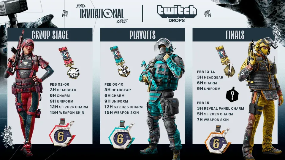 Six Invitational 2026 Twitch Drops (Image Source: Ubisoft)